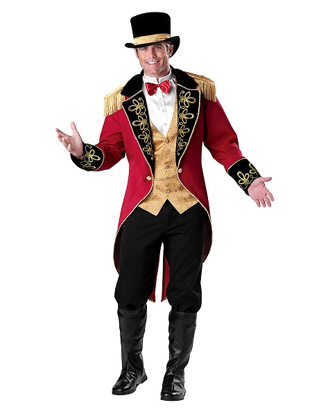 Zirkus-Kostüm-Herren-Männer-Zirkusdirektor-Dompteur