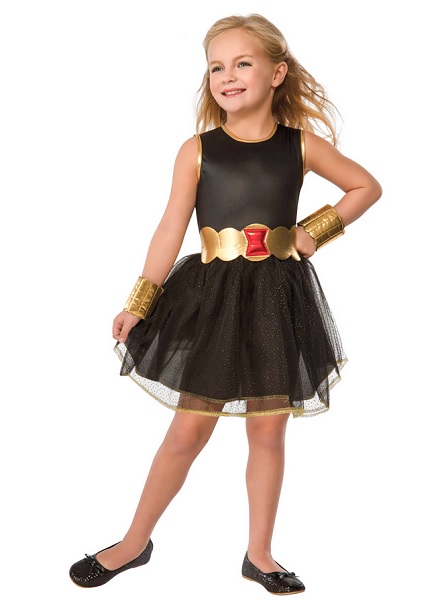 Black-Widow-Kostüm-Kinder-Mädchen