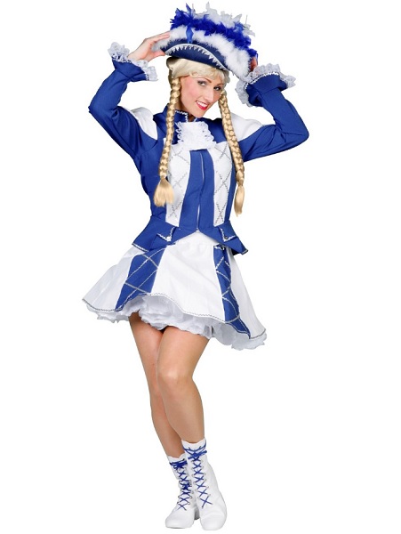 Funkenmariechen-Kostüm-Tanzmariechen-Kostüm-Damen-Frauen-Erwachsene