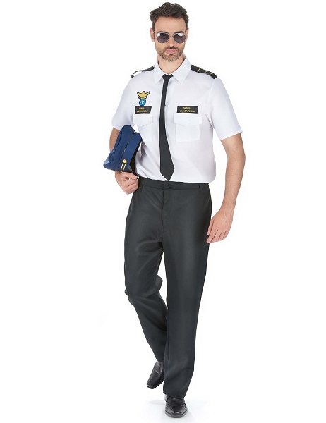 Pilotenkostüm-Herren-Männer-Erwachsene