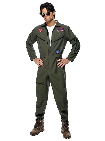 Top-Gun-Kostüm-Herren-Männer-Erwachsene