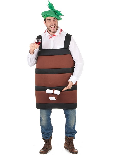 Bierfass-Kostüm-Bier-Kostüm-Herren-Männer-Erwachsene