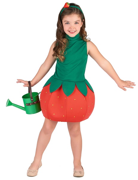 Erdbeerkostüm-Kinder-Mädchen-Jungen