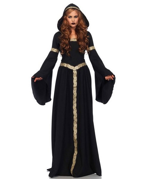 Zauberin-Kostüm-Zauberer-Kostüm-Damen-Frauen-Erwachsene