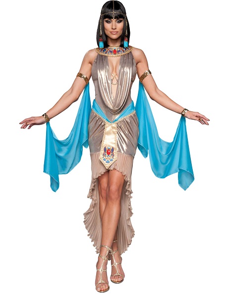 Ägypterin-Kostüm-Damen-Frauen-Erwachsene