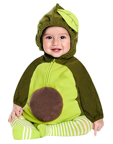 Avocado-Kostüm-Kinder-Mädchen-Jungen